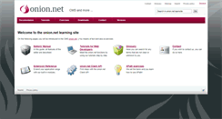 Desktop Screenshot of learn.onion.net
